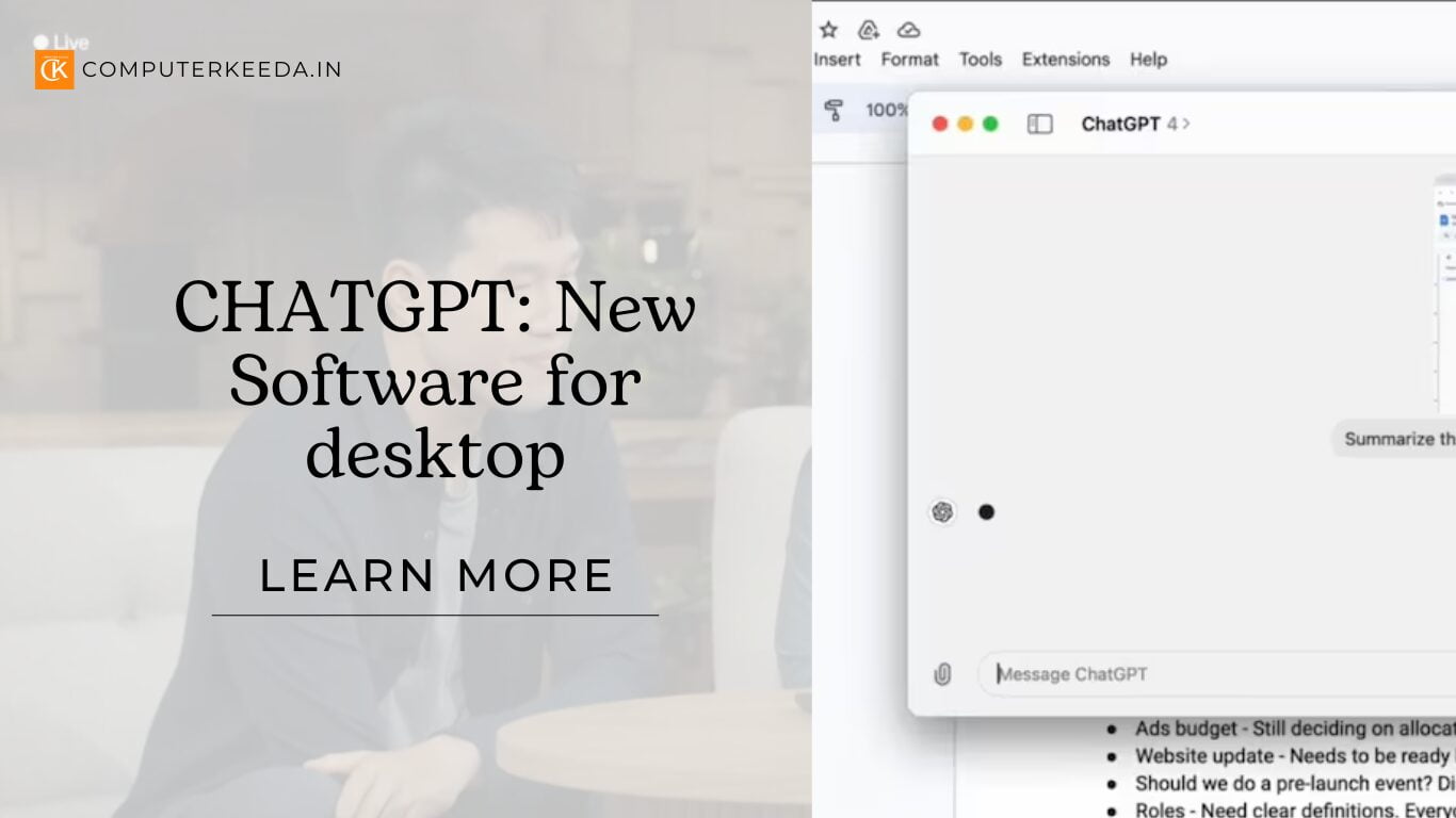 CHATGPT: New Software for desktop